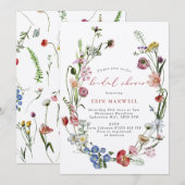 Rustic Kraft Dutch Floral Wreath Vrijgezellenfeest Kaart (Voorkant / Achterkant)