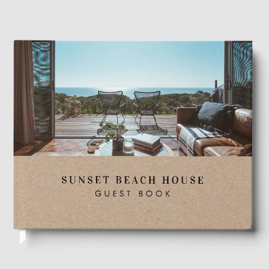 Rustic Kraft Earthy Villa Rental Vacation House Gastenboek (Voorkant)