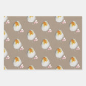 Rustic Kraft Easter kippen die paaseieren verberge Inpakpapier Vel (Voorkant 2)