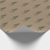 Rustic Kraft Eastern Pine Woodland Cadeaupapier (Hoek)