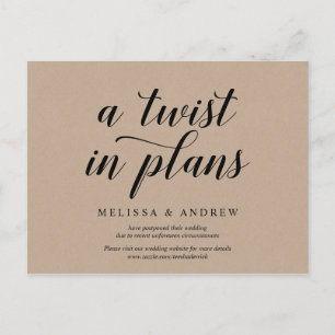 Rustic Kraft, een draai in Plans, nodigt uit tot u Briefkaart