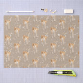 Rustic Kraft Elegant Snowy Winter Animals Deer Tissuepapier (Craft)
