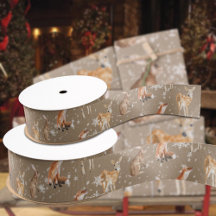 Rustic Kraft Elegant Snowy Winter Animals