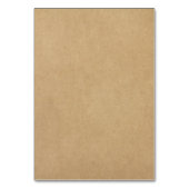 Rustic Kraft Elegant White Lace Wedding Place Kaart (Achterkant)