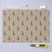 Rustic Kraft Elegant Woodland Forest Pine Tree Tissuepapier (Craft)