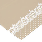 Rustic Kraft en Lace Wedding Korte Tafelloper (Hoek)
