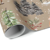Rustic Kraft Everything Woodland & Arctic Fox Cadeaupapier (Rol Hoek)