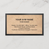 Rustic Kraft Fitness Personal Trainer Foto Visitekaartje (Achterkant)