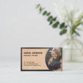 Rustic Kraft Fitness Personal Trainer Foto Visitekaartje (Staand voorkant)