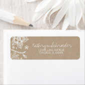 Rustic Kraft Floral Easter Adres Label (Insitu)
