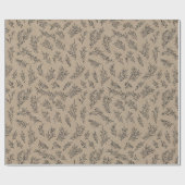 Rustic Kraft Geef Bedankt Vakantie Inpakpapier (Vlak)