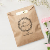 Rustic Kraft geeft Bedankt Thanksgiving Bedankzakje (Gezegeld)