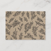 Rustic Kraft geeft Bedankt Thanksgiving Informatiekaartje (Achterkant)