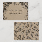 Rustic Kraft geeft Bedankt Thanksgiving Informatiekaartje (Voorkant / Achterkant)