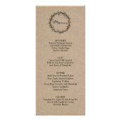 Rustic Kraft geeft Bedankt Thanksgiving menu (Voorkant)