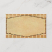 rustic Kraft gepatterde aardtonen Visitekaartje (Achterkant)