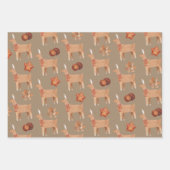 Rustic Kraft Gingerbrood Cookies Inpakpapier Vel (Voorkant 2)