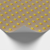 Rustic Kraft Gold Stars Cadeaupapier (Hoek)