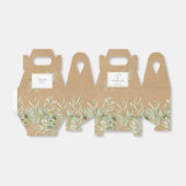Rustic Kraft Greenery Leaves Wedding Bedankdoosjes (Uitgevouwen)