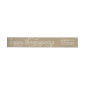 Rustic Kraft Hand Lettering Happy Thanksgiving (Individueel)
