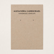 Rustic Kraft Handmade Jewelry Earring Display Kaar