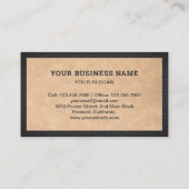 Rustic Kraft Hardware Power Tool Red Drift Machine Visitekaartje (Achterkant)