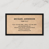 Rustic Kraft House Roofing Construction Roofer Visitekaartje (Achterkant)