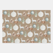 Rustic Kraft Hygge Cozy Kerstwinter Decor 2 Inpakpapier Vel (Voorkant 3)