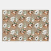 Rustic Kraft Hygge Cozy Kerstwinter Decor Inpakpapier Vel (Voorkant)