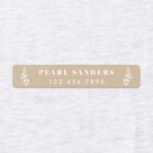 Rustic Kraft Iron on Name Labels (Design 2)