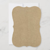 Rustic Kraft Jewish Star van David Bar Mitzvah Kaart (Achterkant)