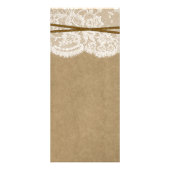 Rustic Kraft, Kant & Hoefijzers Wedding Menu (Achterkant)