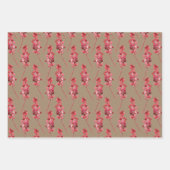 Rustic Kraft-kerstabes Inpakpapier Vel (Voorkant)