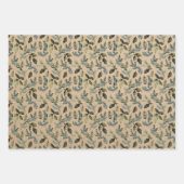 Rustic Kraft Kerstbloem Inpakpapier Vel (Voorkant 2)