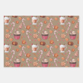 Rustic Kraft kerstkoekjes en koekjes Inpakpapier Vel (Voorkant 3)