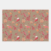 Rustic Kraft kerstkoekjes en koekjes Inpakpapier Vel (Voorkant 2)