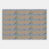 Rustic Kraft-kerstkoord Light Red Green Blue Inpakpapier Vel (Voorkant 3)