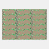 Rustic Kraft-kerstkoord Light Red Green Blue Inpakpapier Vel (Voorkant 2)