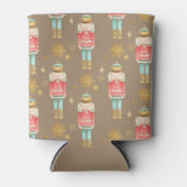 Rustic Kraft-kerstkraker Gold Snowflakes Blikjeskoeler (Voorkant)