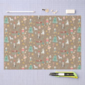 Rustic Kraft Kerstmis Nutkraker Ballet Tissuepapier (Craft)