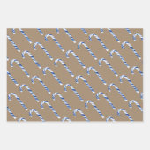 Rustic Kraft kerstsnoepjes Inpakpapier Vel (Voorkant 3)