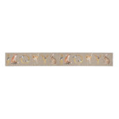 Rustic Kraft legant Animals & Joy in Gold Letters Grosgrain Lint (Voorkant)