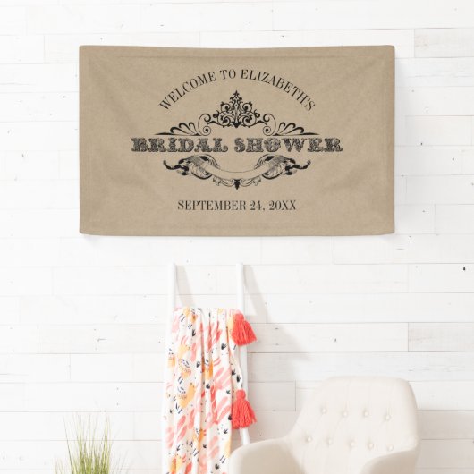 Rustic Kraft  Lijst Vrijgezellenfeest Welkom Spandoek (Insitu)