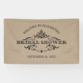 Rustic Kraft  Lijst Vrijgezellenfeest Welkom Spandoek (Horizontaal)