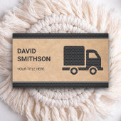 Rustic Kraft Logistiek Transportation Cargo Truck Visitekaartje