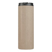 Rustic Kraft Logo | Bedrijfs Natuurkundige minimal Thermosbeker (Achterkant)