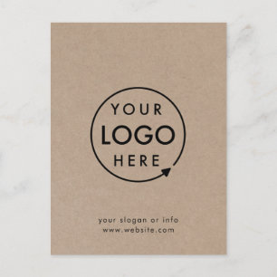 Rustic Kraft Logo   BedrijfsModern Briefkaart