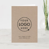 Rustic Kraft Logo | BedrijfsModern Kaart (Voorkant)