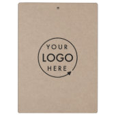 Rustic Kraft Logo | BedrijfsModern Klembord (Achterkant)