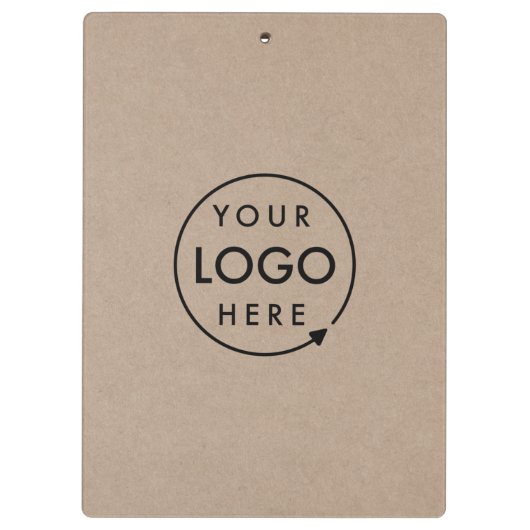 Rustic Kraft Logo | BedrijfsModern Klembord (Achterkant)